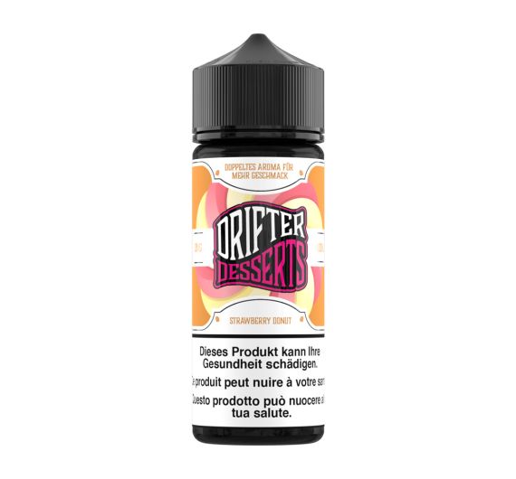 Drifter Dessert Bar Juice - Strawberry Donut - 100/120ml E-liquid (Shortfill) Drifter Dessert Bar Juice - Strawberry Donut - 100/120ml E-liquid (Shortfill)