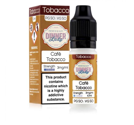 Dinner Lady 50/50 - Café Tobacco - 10ml E-liquid Dinner Lady 50/50 - Café Tobacco - 10ml E-liquid