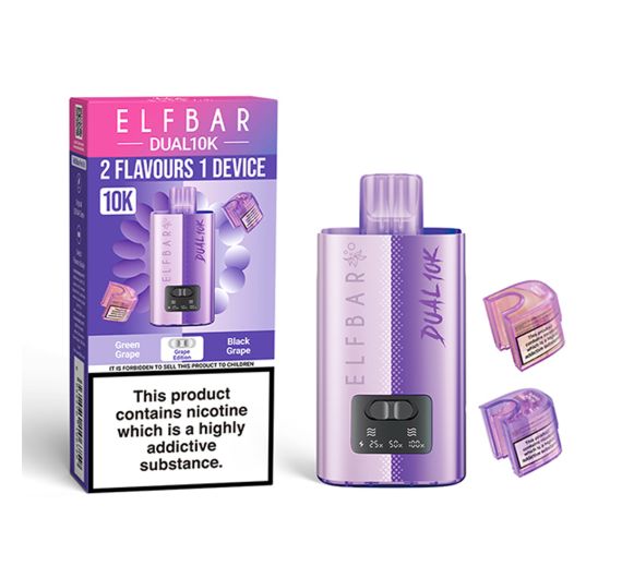 Elf Bar Dual 10K 20mg Hybrid System Grape Edition