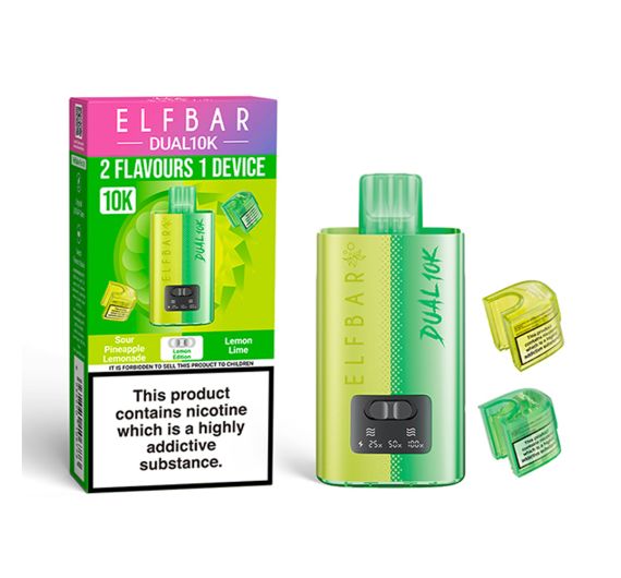 Elf Bar Dual 10K 20mg Hybrid System Lemon Edition Elf Bar Dual 10K 20mg Hybrid System Lemon Edition