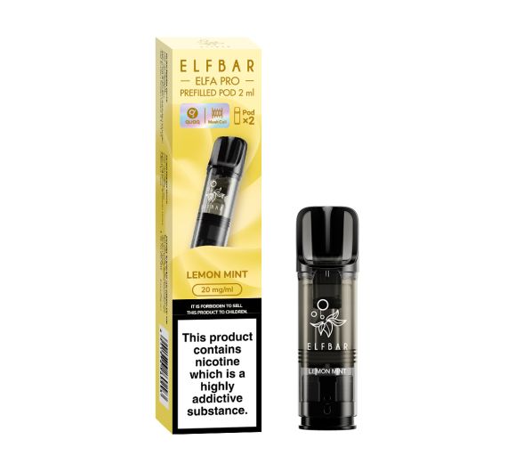Elf Bar - ELFA PRO - Prefilled Pod (2 Kartuschen) - Lemon Mint Lemon Mint Elf Bar - ELFA PRO - Prefilled Pod (2 Kartuschen) - Lemon Mint Lemon Mint