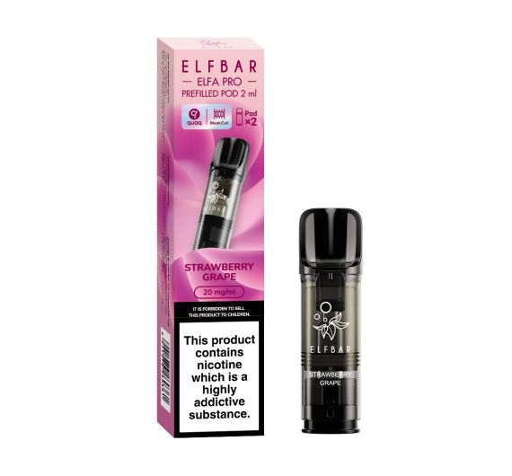 Elf Bar - ELFA PRO - 20mg - Prefilled Pod (2 Kartuschen) Strawberry Grape