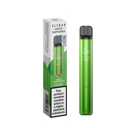 Elfbar V2 600 - NS20mg - Einweg Pod - Apple Watermelon Apple Watermelon