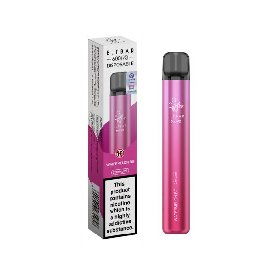 Elfbar V2 600 - NS20mg - Einweg Pod - Watermelon BG Watermelon BG