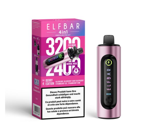Elfbar 4in1 - NS20mg - Hybrid System Berry Edition