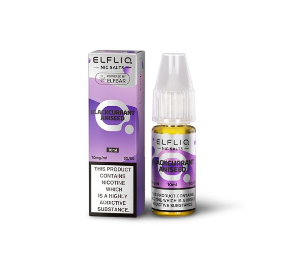ElfBar Elfliq - Blackcurrant Aniseed - 10ml Nic Salt E-liquid