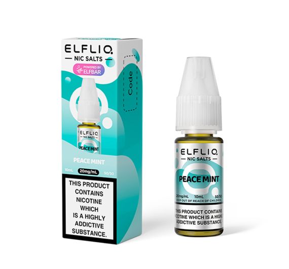 ElfBar Elfliq - Peace Mint - 10ml E-liquid (Nic Salt) ElfBar Elfliq - Peace Mint - 10ml E-liquid (Nic Salt)