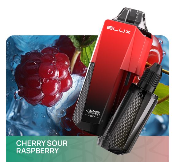 Elux Cyberover 6K - 20mg - Hybrid System Cherry Sour Raspberry