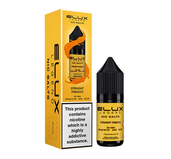 ELUX Legend - Straight Tobacco - 10ml Nic Salt E-liquid ELUX Legend - Straight Tobacco - 10ml Nic Salt E-liquid