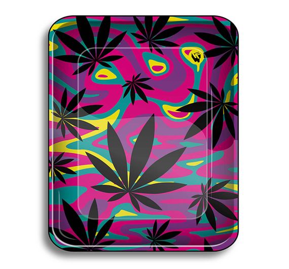 Fire-Flow - NEON LEAVES #2 - Metal Mixing Tray