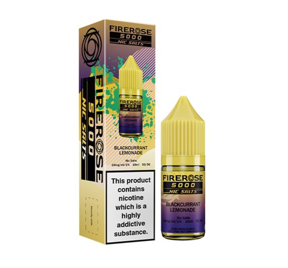 Firerose 5000 - Blackcurrant Lemonade - 10ml E-liquid (Nic Salt) Firerose 5000 - Blackcurrant Lemonade - 10ml E-liquid (Nic Salt)
