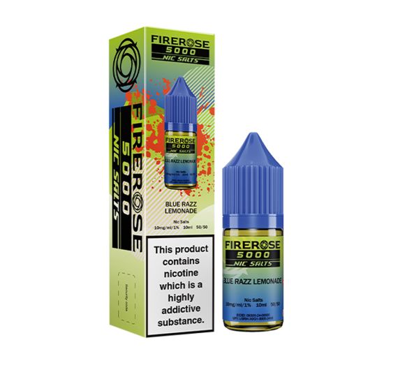 Firerose 5000 - Blue Razz Lemonade - 10ml E-liquid (Nic Salt) Firerose 5000 - Blue Razz Lemonade - 10ml E-liquid (Nic Salt)