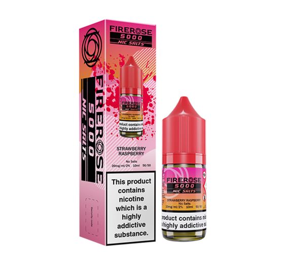 Firerose 5000 - Strawberry Raspberry - 10 ml E-liquid (Nic Salt) Firerose 5000 - Strawberry Raspberry - 10 ml E-liquid (Nic Salt)