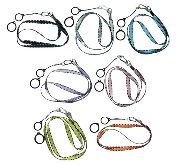 Flat Lanyard with 2 Silicone Rings Flat Lanyard with 2 Silicone Rings