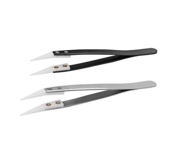Curved Ceramic Tweezers