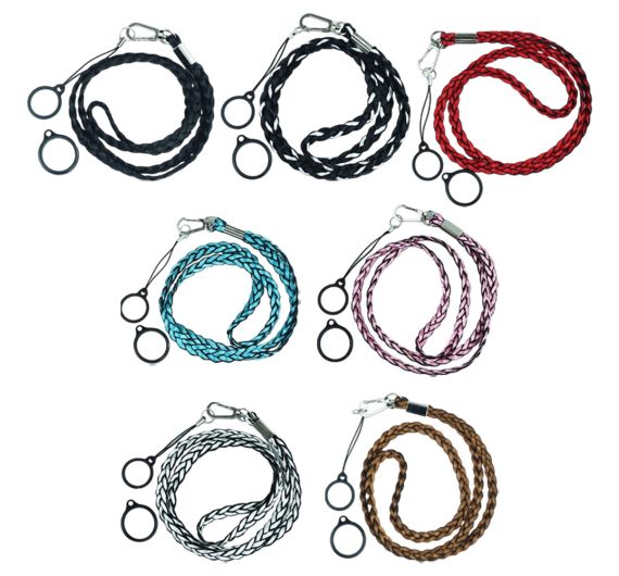Braided Lanyard with 2 Silicone Rings Braided Lanyard with 2 Silicone Rings