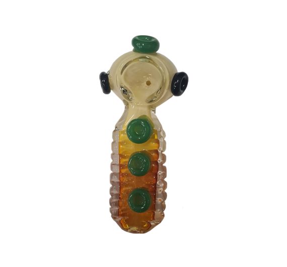 Yellow-Green Glass Pipe