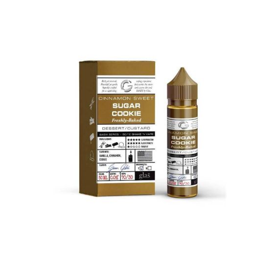 Glas Basix - Sugar Cookie - 50/60ml E-liquid (Shortfill) Glas Basix - Sugar Cookie - 50/60ml E-liquid (Shortfill)