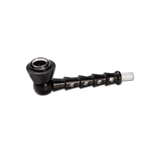 2-Piece Glass Bowl No. 3 - Wooden Pipe 2-Piece Glass Bowl No. 3 - Wooden Pipe