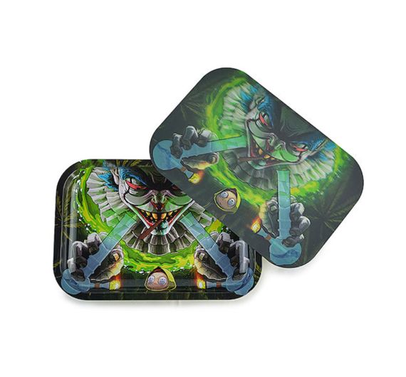 Holographic Metal Mixing Tray - Creepy Face