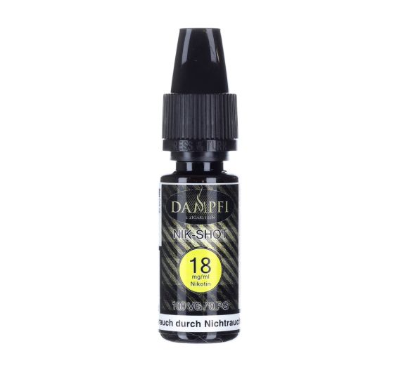 Dampfi Nicotine Shot 10 ml - Yellow - Max VG - 18 mg