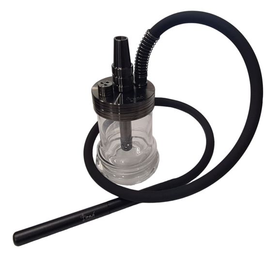 Invi - Nano Gunmetal - 1-Hose Shisha Invi - Nano Gunmetal - 1-Hose Shisha