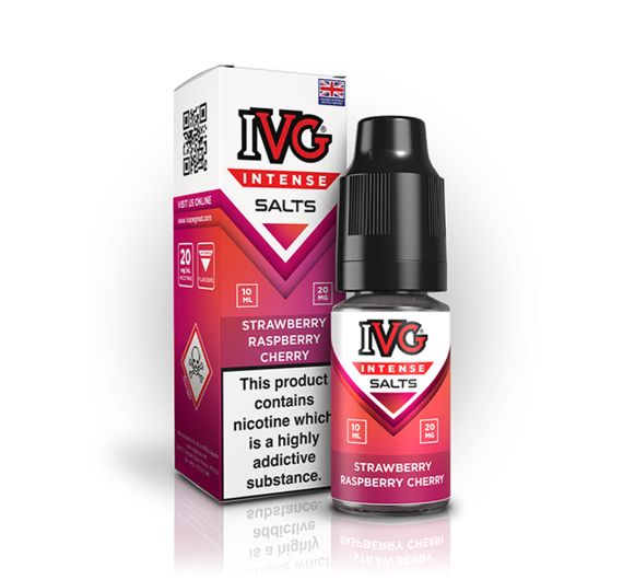 IVG - Intense - Strawberry Raspberry Cherry - 10ml E-liquid (Nic Salt) IVG - Intense - Strawberry Raspberry Cherry - 10ml E-liquid (Nic Salt)