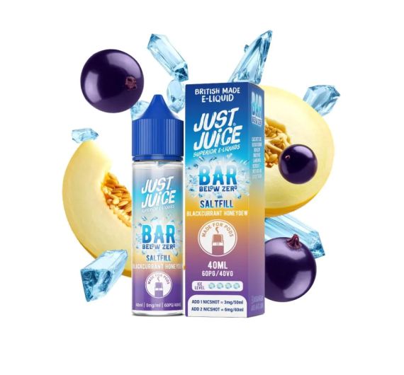 Just Juice Bar Below Zero Saltfill - Blackcurrant Honeydew - 40/60ml E-liquid (Shortfill)