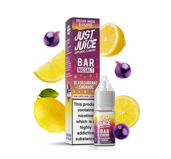 Just Juice Bar - Blackcurrant Lemonade - 10ml E-liquid Just Juice Bar - Blackcurrant Lemonade - 10ml E-liquid