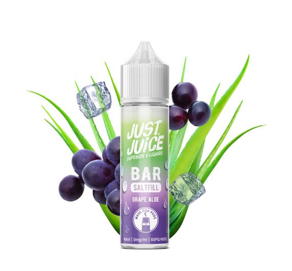 Just Juice Bar Saltfill - Grape Aloe - 40/60ml Shortfill E-liquid Just Juice Bar Saltfill - Grape Aloe - 40/60ml Shortfill E-liquid