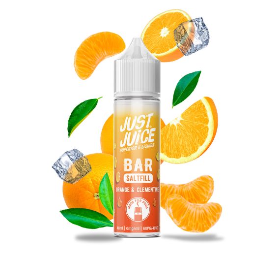 Just Juice Bar Saltfill - Orange & Clementine - 40/60ml Shortfill E-liquid Just Juice Bar Saltfill - Orange & Clementine - 40/60ml Shortfill E-liquid