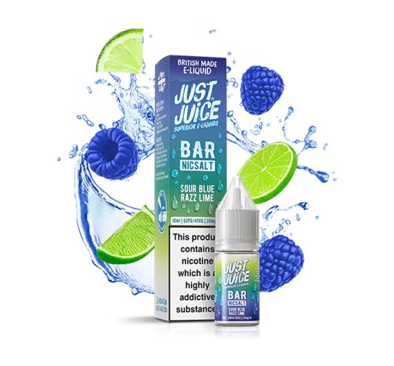 Just Juice Bar - Sour Blue Razz Lime - 10ml E-liquid