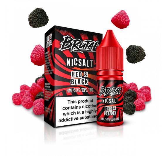 Just Juice Brutal - Red & Black - 10ml E-liquid (Nic Salt)