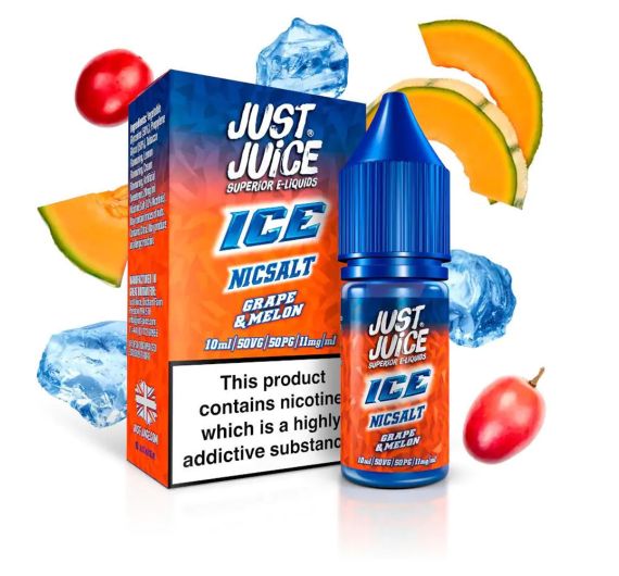 Just Juice Ice - Grape & Melon - 10ml E-liquid (Nic Salt) Just Juice Ice - Grape & Melon - 10ml E-liquid (Nic Salt)