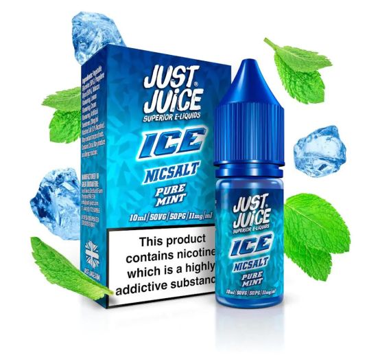 Just Juice Ice - Pure Mint - 10ml E-liquid (Nic Salt) Just Juice Ice - Pure Mint - 10ml E-liquid (Nic Salt)