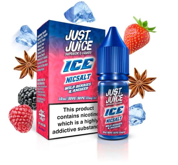 Just Juice Ice - Wild Berries & Aniseed - 10ml E-liquid (Nic Salt) Just Juice Ice - Wild Berries & Aniseed - 10ml E-liquid (Nic Salt)