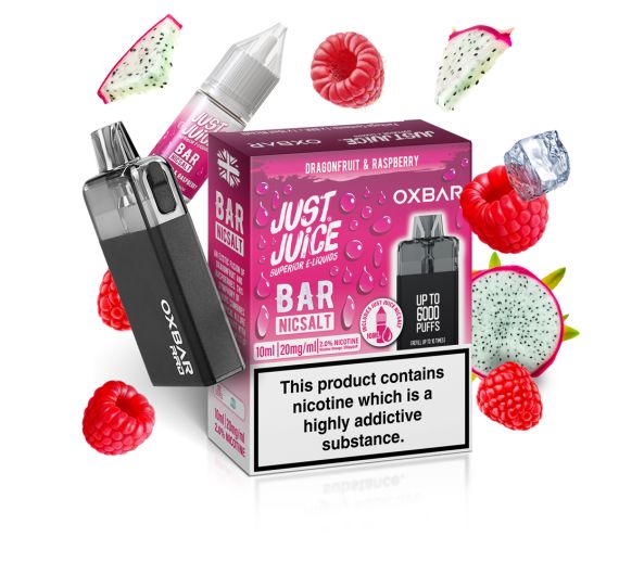 Just Juice - X Oxbar RRB - Dragonfruit & Raspberry - Hybrid System (6000 Puffs) Just Juice - X Oxbar RRB - Dragonfruit & Raspberry - Hybrid System (6000 Puffs)