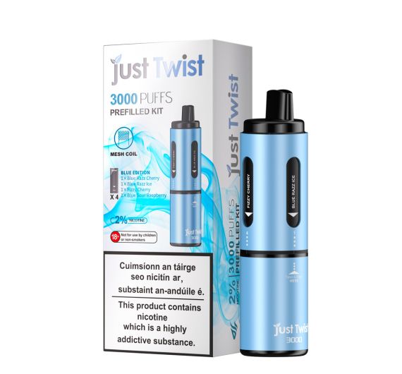Just Twist 3000 - NS20mg - Hybrid System Blue Battery - Blue Edition Just Twist 3000 - NS20mg - Hybrid System Blue Battery - Blue Edition