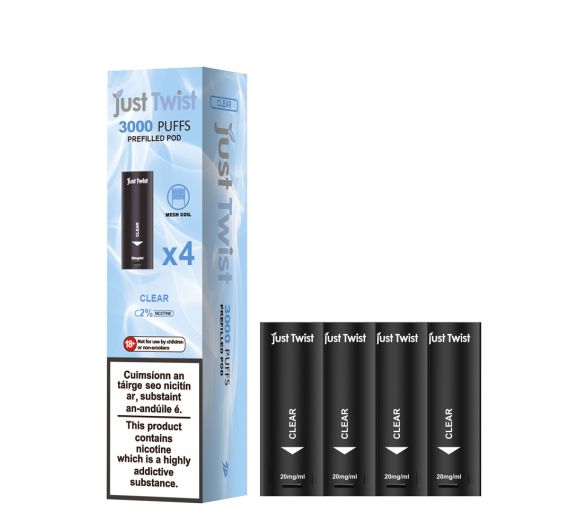 Just Twist 3000 - NS20mg - Kartuschen Clear