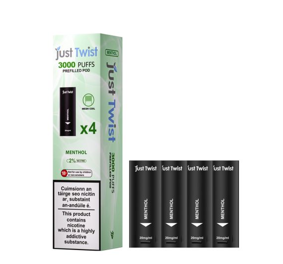 Just Twist 3000 - NS20mg - Kartuschen Menthol