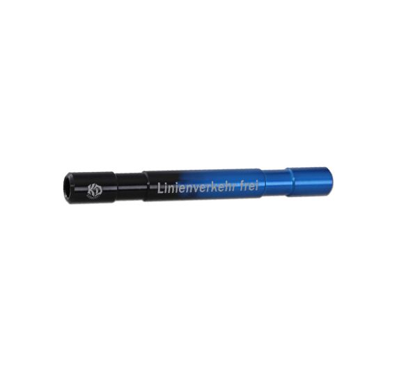 KD - Aluminium Snorter - All Lines Clear - Two-Tone Blue/Black