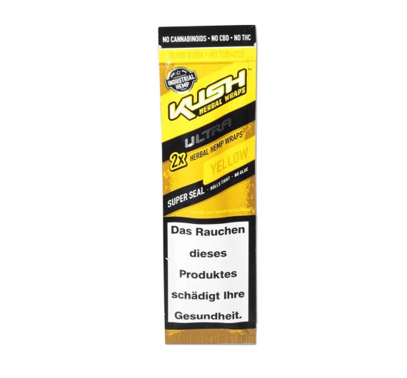 Kush Herbal - Hemp Wraps Ultra Yellow