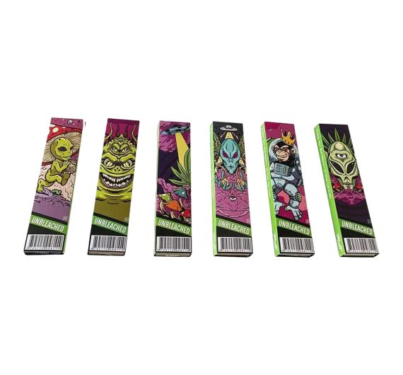 Monkey King - Green Alien KSS Rolling Papers with Tips - Assorted