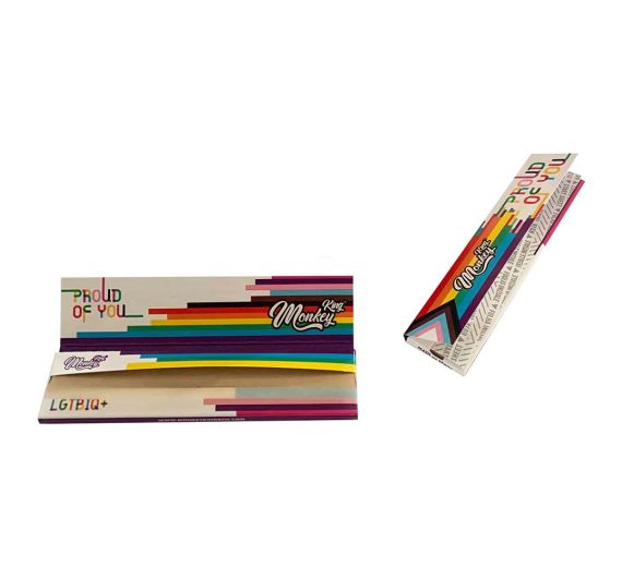 Monkey King - LGTBIQ+ KS Slim Rolling Papers - Unbleached Monkey King - LGTBIQ+ KS Slim Rolling Papers - Unbleached