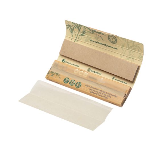 OCB - Bamboo KS Slim Unbleached Rolling Papers + Tips OCB - Bamboo KS Slim Unbleached Rolling Papers + Tips