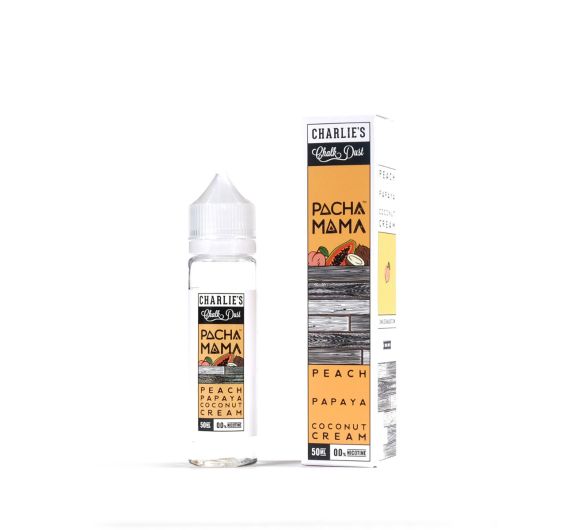 Charlie's Chalk Dust Pacha Mama - Peach Papaya Coconut - 50/60 ml E-liquid (Shortfill) Charlie's Chalk Dust Pacha Mama - Peach Papaya Coconut - 50/60 ml E-liquid (Shortfill)