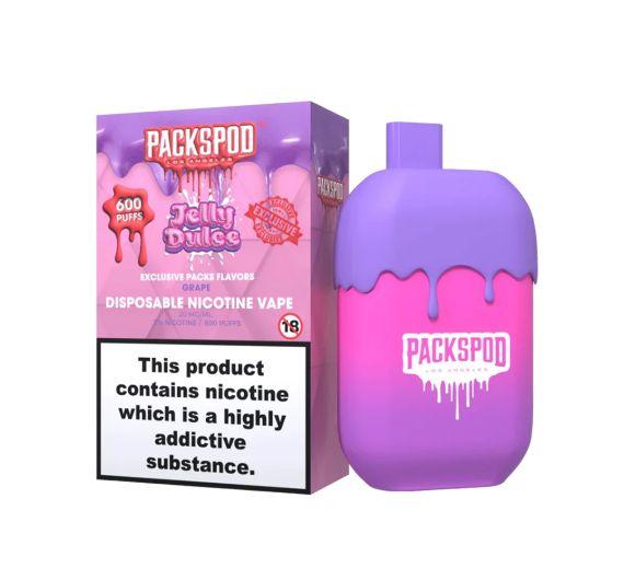 PackSpod 600 Einweg Vape Pen Jelly Dulce PackSpod 600 Einweg Vape Pen Jelly Dulce
