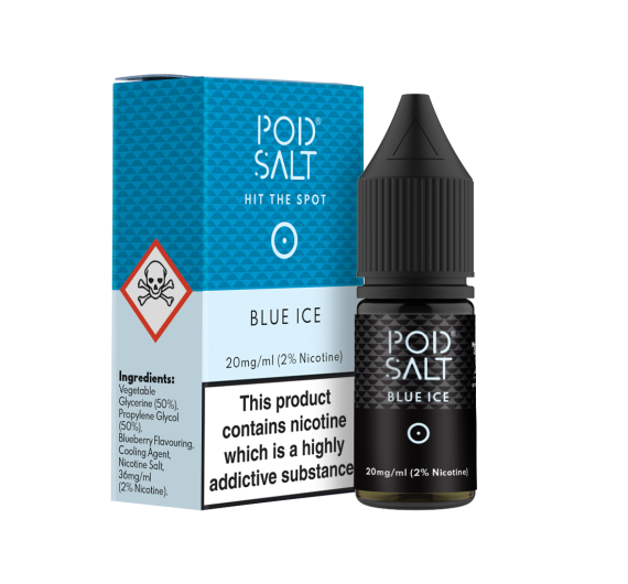 Pod Salt - Blue Ice - 10ml Nic Salt E-liquid (20mg)