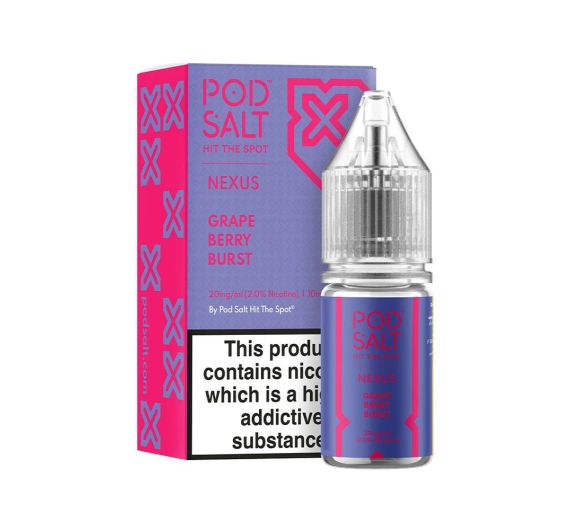 Pod Salt Nexus - Grape Berry Burst - 10ml E-liquid (Nic Salt)