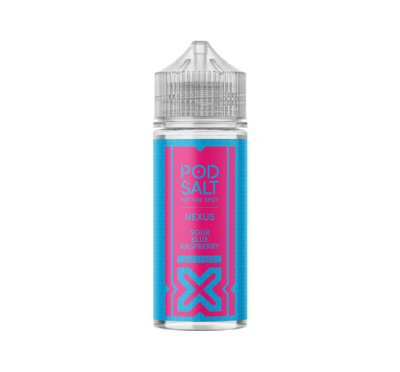 Pod Salt Nexus - Sour Blue Raspberry - 100/120ml E-liquid (Shortfill)